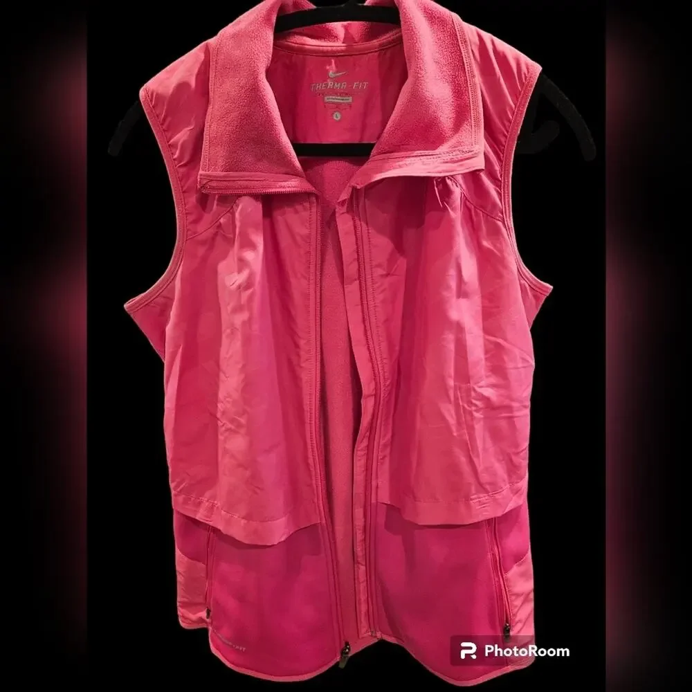 NIKE THERMA-FIT Vest Vintage Hot Pink sz Large